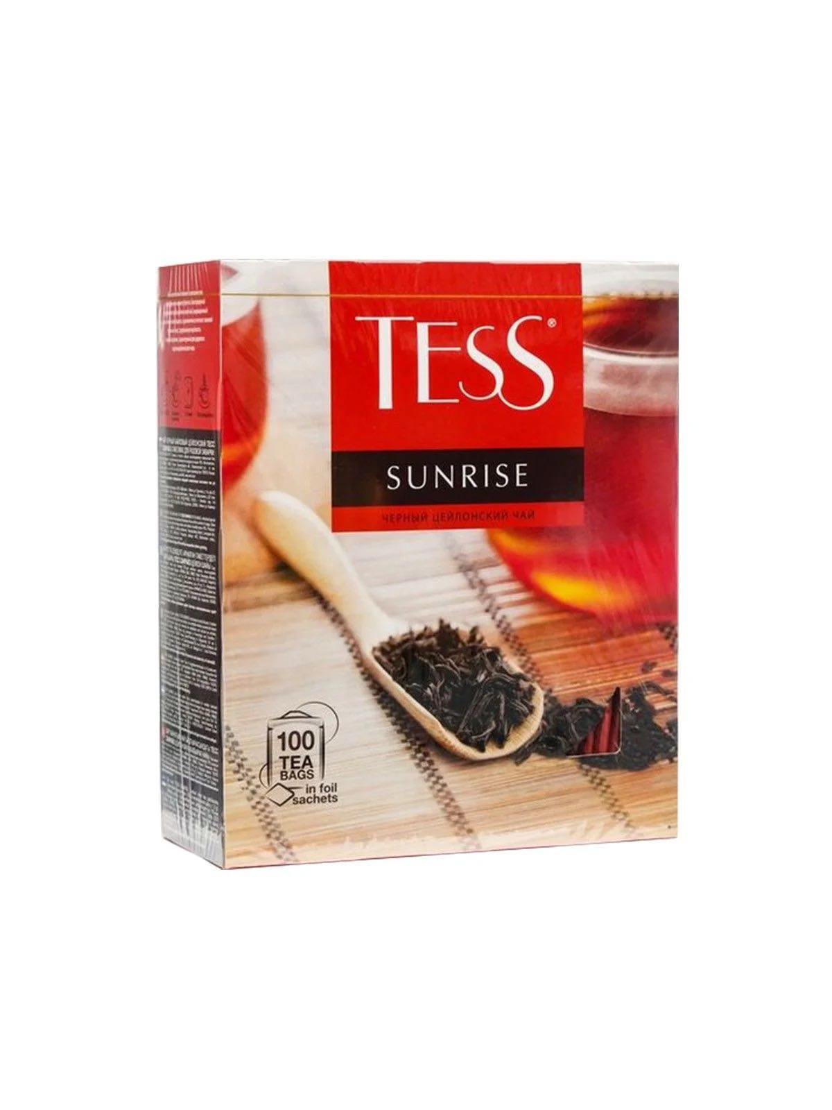 Tess, Чай черн sunrise цейлон лист 100 гр коробка